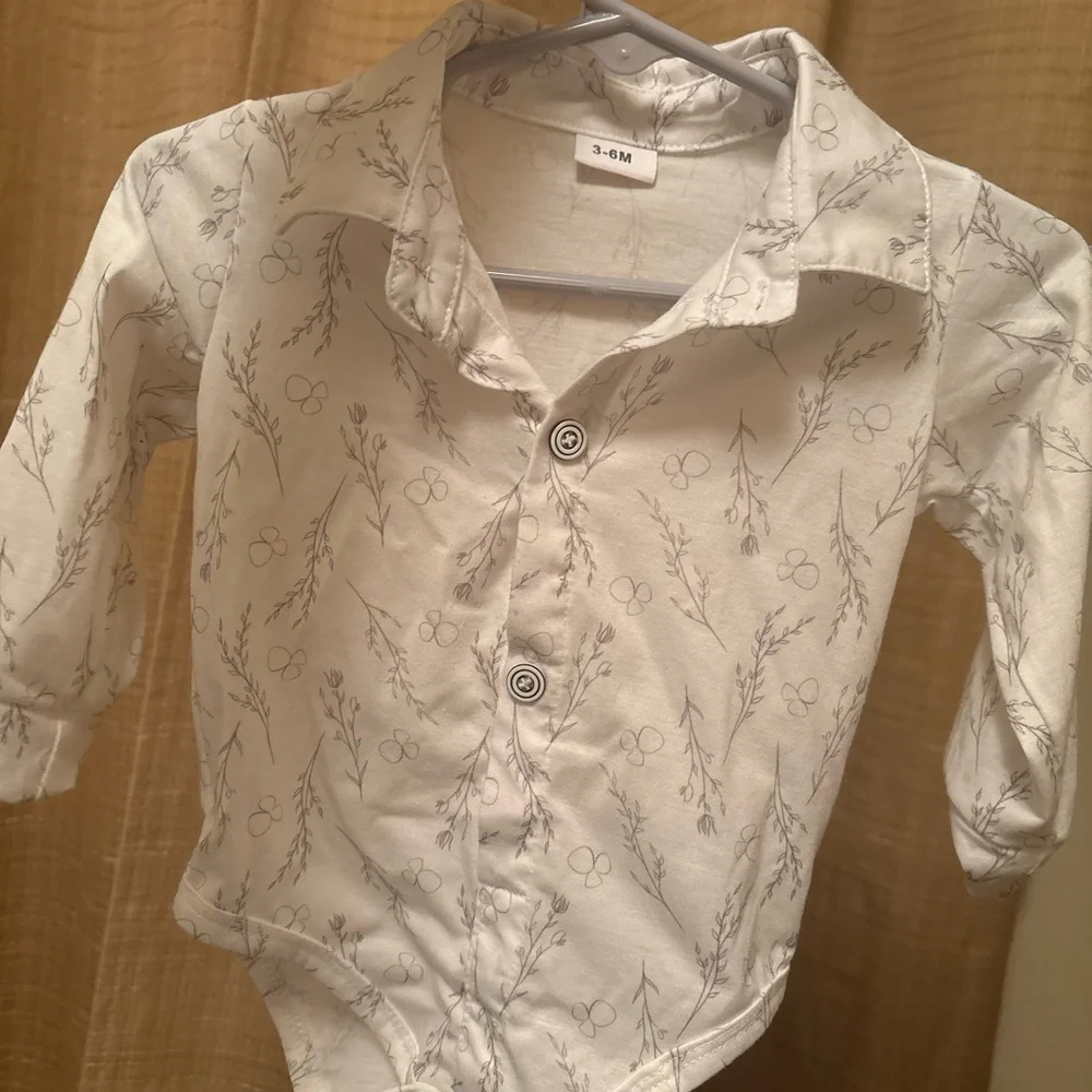 Charming Kids Cream Vest, shirt and Bow Tie Set